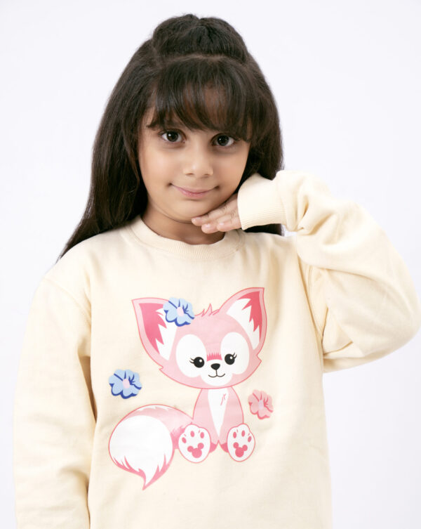 Cream Color Kitty Cat For Girls